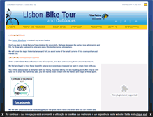 Tablet Screenshot of lisbonbiketour.com